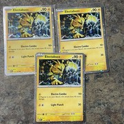 Pocket Scout - 3 Electabuzz 125/ 165 Holo Rare Cards, Scarlet & Violet 151 Pokemon TCG Lot