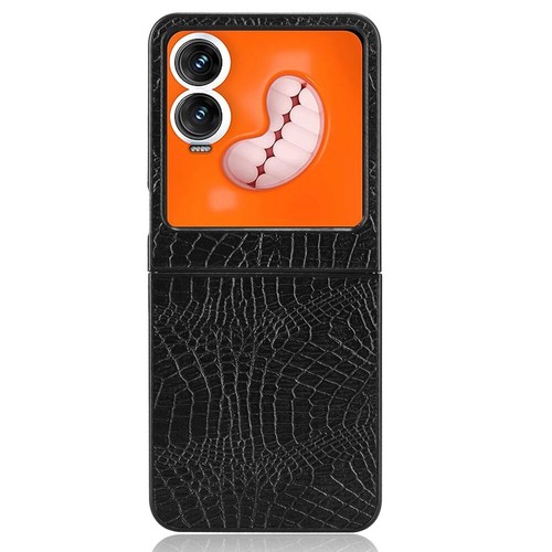 Funda rígida trasera para PC de cuero PU de cocodrilo de lujo abatible 5G para Infinix Zero - Imagen 11 de 23