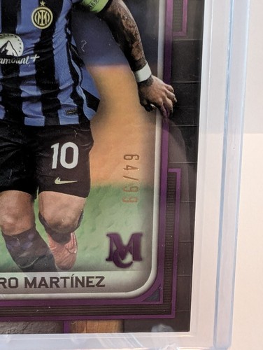 2023-24 Topps Museum Collection Lautaro Martinez Numbered 64/99 - Inter Mailand - Bild 2 von 3
