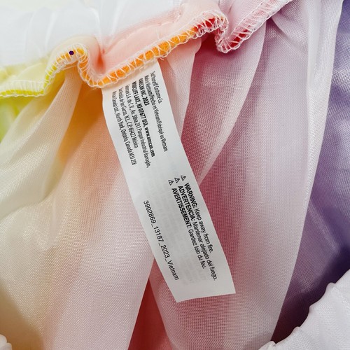 Youth Child Size S/M Mesh Tutu Skirt in Rainbow For Play Pretend Halloween 445 - Picture 10 of 11