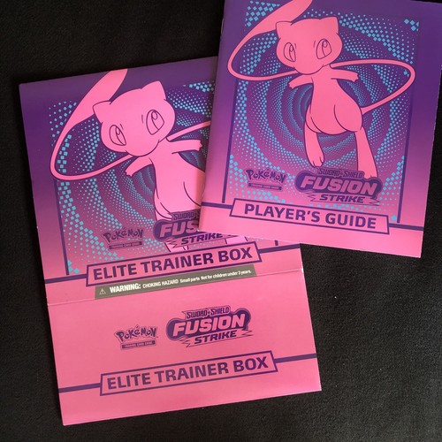 Pokemon Sword & Shield Fusion Strike Player Guide & Elite Trainer Box Cover ONLY
