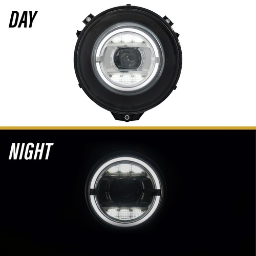 W464 Style HALO LED Ring Xenon Headlight For 07-18 Mercedes W463 G Class Wagon - Picture 7 of 17