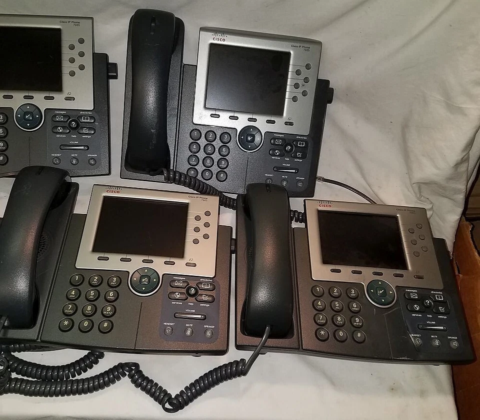 Lot 5x Cisco IP Phones 7965 Unified IP VoIP Office Business Phones CP-7965G Used - Image 3 of 4