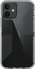 Speck - Presidio Perfect-Clear Grip Case for iPhone 12/12 Pro - Clear