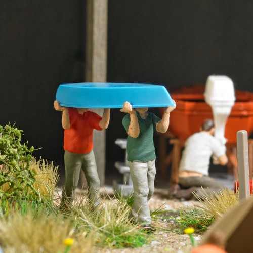 Busch HO 1:87 - 79817 - Action Set: Carry Boat