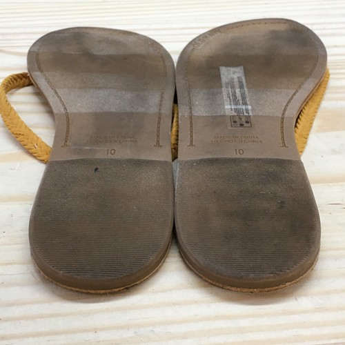Old Navy Sandals Womens 10 Thong Brown Toe-Post Comfort Casual Open Toe Flats - Picture 8 of 15