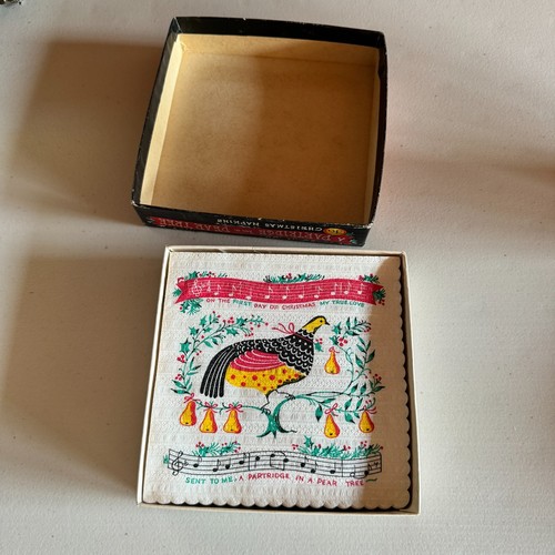 Twelve Days of Christmas Papierservietten Box Vintage Made in USA - Bild 6 von 8