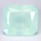 TOUCHING MILKY GREEN COLOR MADAGASCAR SMITHSONITE 4.4CT - EMERALD CUT