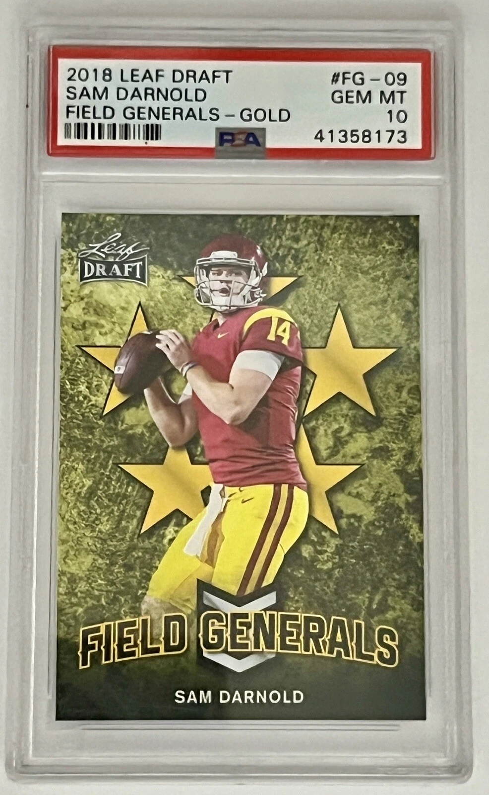 Sam Darnold Leaf Draft Field Generals #FG09 Gold