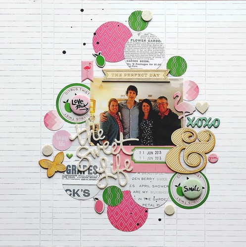 Rosa Paisley, Zitrus Glückseligkeit Papier Block, 6" Cardstock, 36 Pgs, Happy, Ananas - Bild 15 von 15