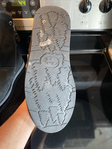 Clarks Alpine II Womens Black Suede Shearling Lined Mid Calf Boots 7 Excellent - Picture 7 of 7