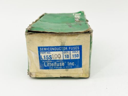 Nuevo Lote de 9 Fusibles Semiconductores de Acción Rápida Littelfuse L15S100 100A 150V - Imagen 2 de 6