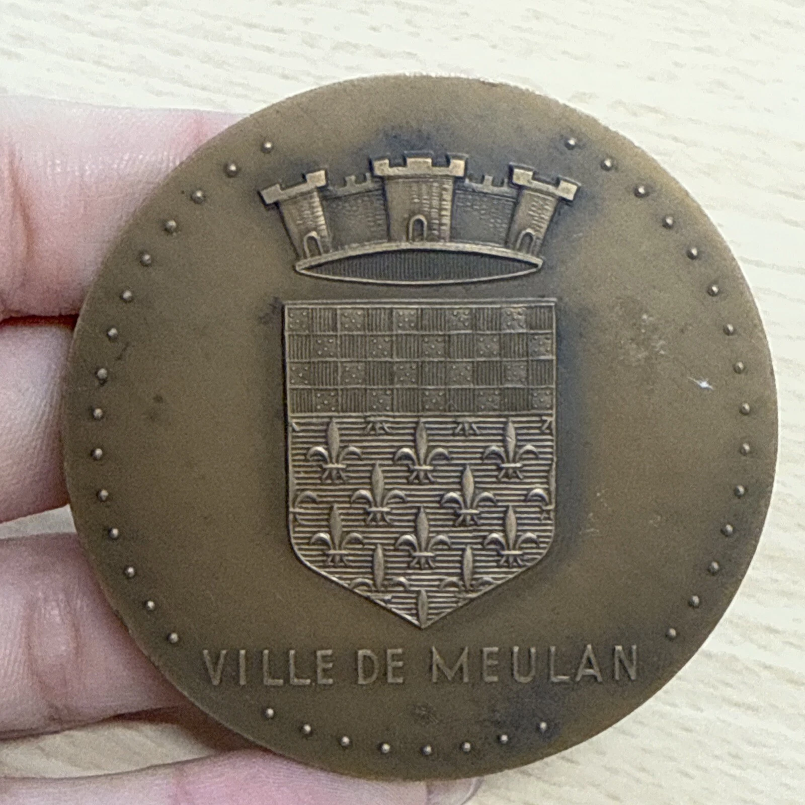 Médaille Ville De Meulan En Bronze