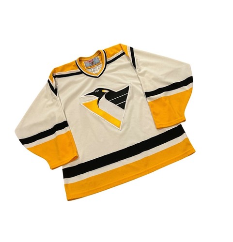 Vintage 1990's Pittsburgh Penguins CCM NHL Stitched Hockey Jersey Men's Medium - Picture 3 of 6