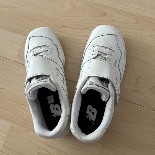 Schuhe Kinderschuhe Original New Balance 550 UK 2 Gr 34,5 Farbe Weiß Klett Neu - Bild 12 von 19