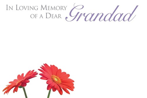 ShredAstic®️GRANDAD small FUNERAL MEMORIAL Florist Flower Message Cards 6x9cm - Picture 6 of 15