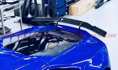 Carbon Fiber/Gloss Black Rear Trunk Spoiler Wing Set For Lamborghini Huracan EVO - Picture 8 of 40
