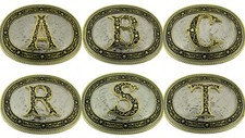 Vintage Styles Initial Letter a z Belt Buckle Western Cowboy Cowgirl rodeo Texas