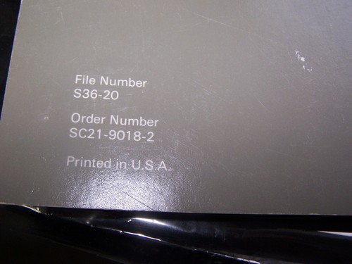 IBM System/36 Learning about Your Computer Manual - Picture 4 of 4