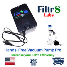 Fast Hands-Free Vacuum Filtration Pump Pro | Great for Small Labs | Filtr8
