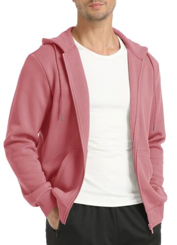 Men's Sweat Jacket Full Zip Hoodies Spring Casual Lightweight Warm Sweatshirts - Picture 11 of 132