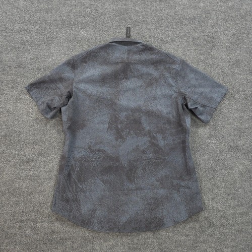 Lululemon Shirt Mens Medium Blue Airing Easy SS Print Stretch Performance Sports - Picture 6 of 9