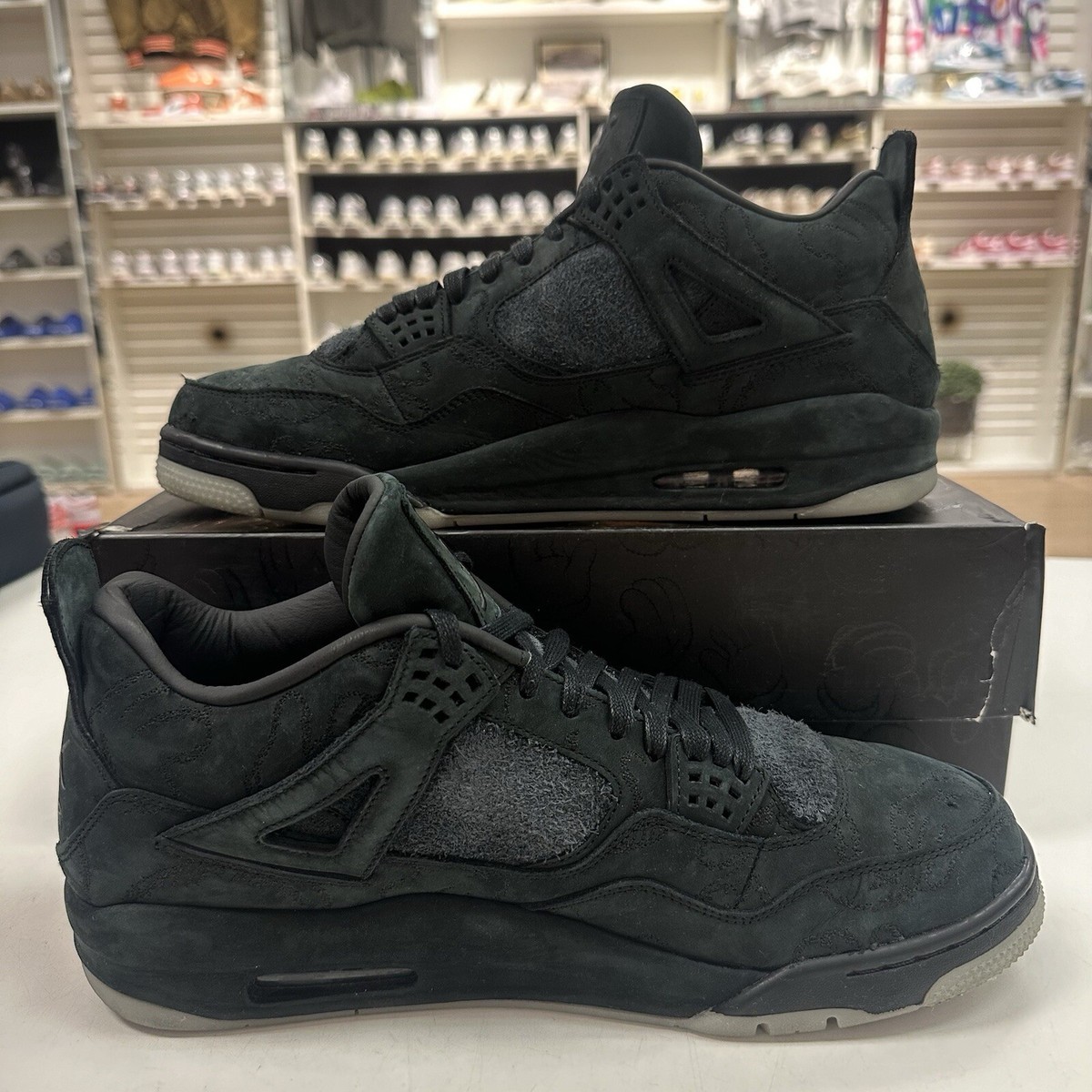 Size 13 - Jordan 4 Retro x KAWS Black 2017 887232100698| eBay Size 13 - Jordan 4 Retro x KAWS Black 2017 887232100698| eBay