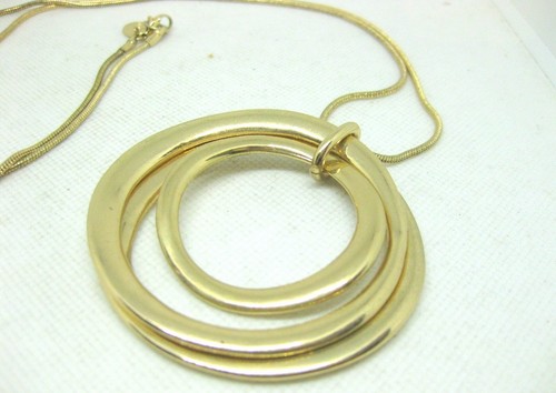 LOVISA Mujer Colgante 3 Lazos con Collar Serpiente Dorado - Imagen 4 de 4
