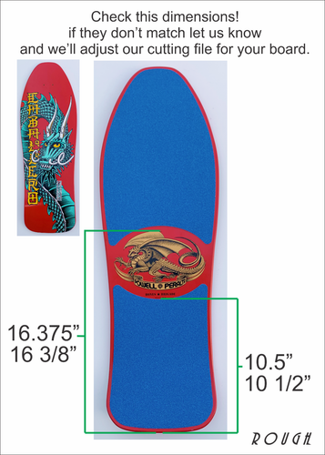 Die Cut Skateboard Grip Tape for Powell Peralta Caballero Ban This Dragon - Picture 2 of 21