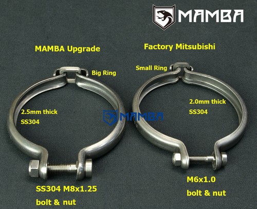 Abrazadera MAMBA más fuerte 90,8 MHI TD05 TD06 IHI RHF5 RHF55 turbo CHRA y turbina - Imagen 4 de 10