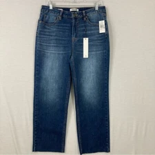 New Vigoss Medium Wash Crop Straight Jeans size 30