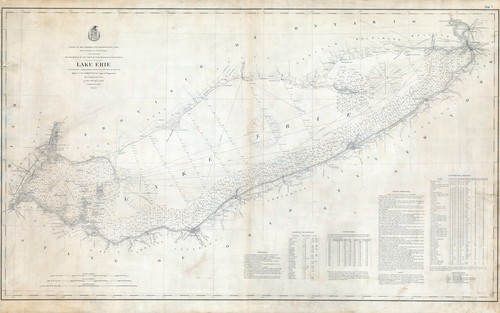 1880 Nautical Map of Lake Erie - Picture 1 of 3