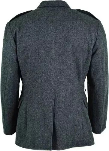 Genuine Swiss Army Grey Wool Jacket Switz Military Style Uniform - Picture 2 of 6