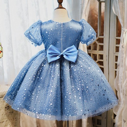 Baby Dress Girl 1st Birthday Dress Girl Dress Bowknot Princess Dresses Flower - Picture 13 of 30