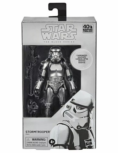 Star Wars Stormtrooper 6 Inch The Black Series Carbonized Collection Hasbro NEW - Picture 2 of 2