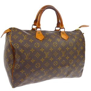 LOUIS-VUITTON-SPEEDY-35-HAND-BAG-PURSE-MB0960-MONOGRAM-M41524-AUTH-A46661k