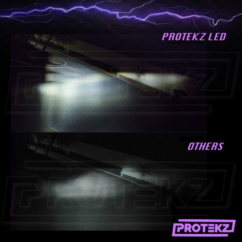 Protekz LED Fog Light Kit 2 Bulbs CREE H11 6000K for 2015 - 2018 Nissan Juke - Picture 3 of 12
