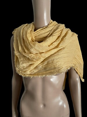 NWT Kohl's Women's Lauren Conrad Yellow Gold Scarf 40”Wx80”L