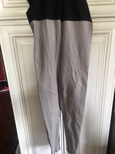 MASON-black-stretch-legging-leather-skinny-zip-hem-pants-M-Soft-Leather