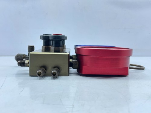 Refco Colectores de 4 Vías Juego de Servicio de Refrigeración Medidores de Doble Escala 3 Línea de Carga - Imagen 6 de 19