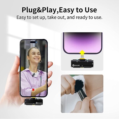 【美品】HOLLYLAND LARK C1 for iPhone Hollyland LARK C1 DUO 2-Person Wireless HL-LARK C1 DUO-MOBILE-B