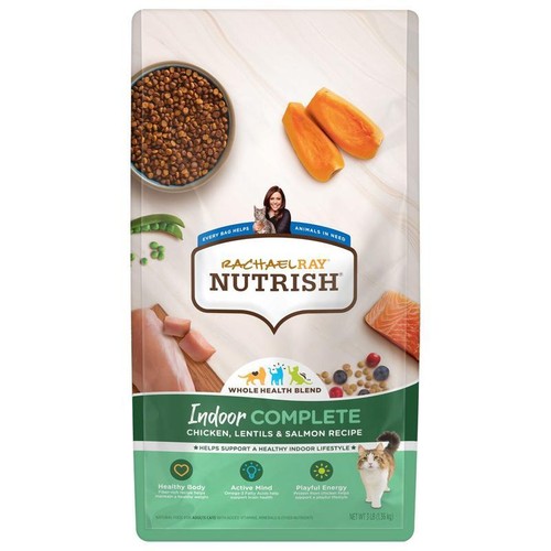 Indoor Dry Cat Food Chicken Salmon Recipe Natural Kibble 3lb Healthy Energy New - Picture 2 of 12