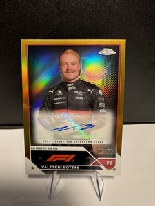 Valtteri Bottas | 2023 Topps Chrome Formula 1 Gold Refractor Auto 09/50