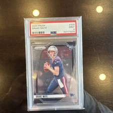 2024 Panini Prizm - Rookies Drake Maye #329 base  Prizm (RC) PSA 9
