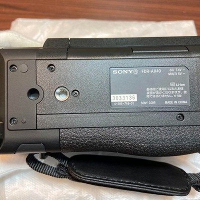 SONY FDR-AX40 ビデオカメラ ほぼ新品 3827 Amazon | SONY ビデオカメラ FDR-AX40 4K 64GB 光学20倍