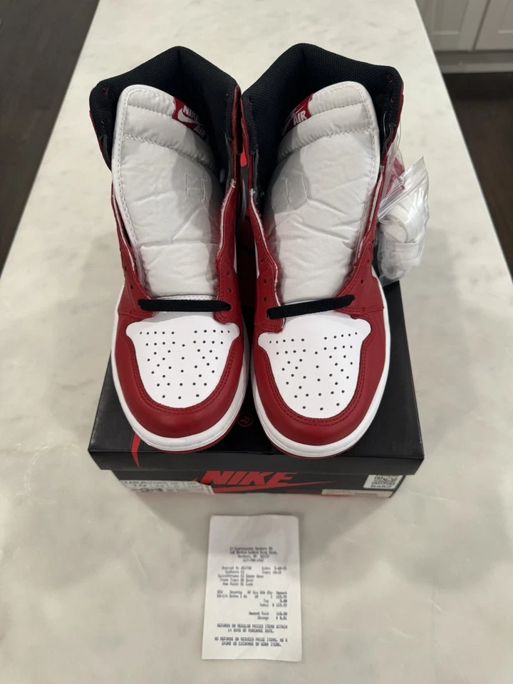 Air Jordan 1 Retro OG High Chicago 2015 para hombre talla 10 nuevo con caja 555088-101 Foto 3 de 4