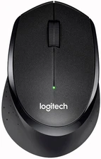 Logitech M330 SILENT Wireless Optical Mouse with USB Nano Receiver - Black