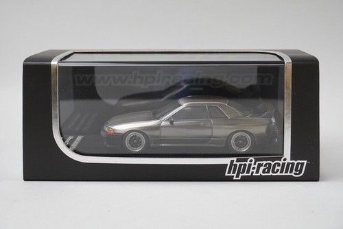 1:43 HPI 8219 Nissan Skyline GT-R (R32) Black Metal Polish Model - Picture 11 of 12