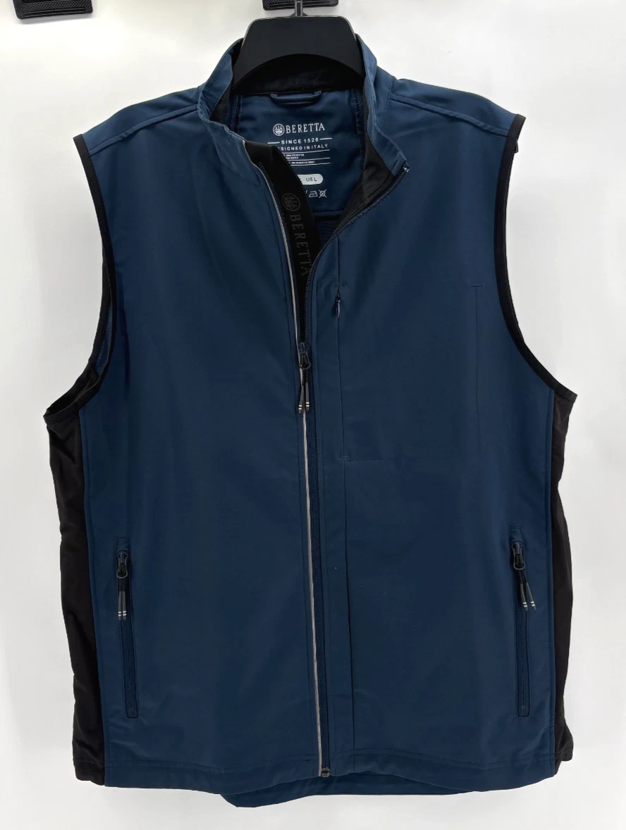 Beretta Windshell EVO Vest Blue Full Zip Hunting Outdoors Men's Sz. Large! image 2