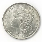 1878-P 7TF Morgan Silver Dollar CAC Grading MS61 Nice Eye Appeal Strong Strike